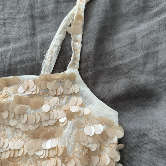 Free People Porter Sequin Top and Skirt Set Medium Boho Sold Out $350 Retail - Picture 9 of 16